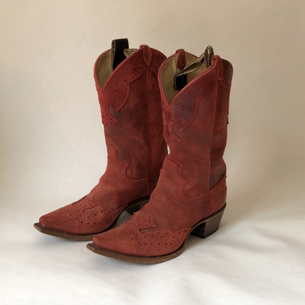 Red Justin Boots Vera Cowboy Boot, W 8.5